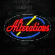 Alterations LED Neon Sign 28"L x 16"H #34086