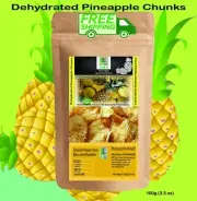 Dried pineapple fruit chunks/tidbits Ceylon pure natural premium quality 70gram