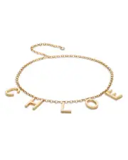 Chloe Logo Letter Chain Belt