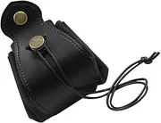 ERINGOGO Leather Dice Pouch Small Dice Bag Vintage Jewelry Storage Bag Dustproof Drawstring