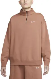 Nike Sportswear Quarter Zip Pullover in Mineral Clay/White at Nordstrom, Size Xx-Large