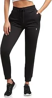 [Spyder] Women's Athletic Jogger Sweatpants - Soft Stretch Fleece High Waisted Joggers with Pockets (S-XL, Plus Sizes 1X-3X)