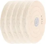 LIFKOME Wood Carving Polishing Kit 5pcs Cotton Buffing Wheels for Easy Waxing Shine