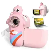 Microscope for Kids, 1000X Handheld Mini Portable Microscope with 8 Pink