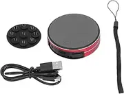Nutriess Bone Conduction Speaker Sealed Portable Stereo Mini Music Player Black for Home Outdoor Travel (Red)