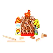 Tooky Toy Wood Blocks Farm Kid/Children Interactive Creativity/Stacking Game 3y+