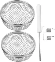 OSALADI Rv Vent Covers for Inside Camper 2pcs Insect-Proof Mesh Screens Stainless Steel Rv Mesh Screens Installation Tools