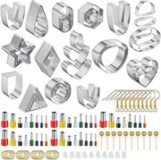 126 Pcs Stainless Steel Polymer Clay Cutters, Clay Cutters for Polymer Clay Jewelry, Clay Earring Cutters, Polymer Clay Cutters for Earrings and Jewelry Making
