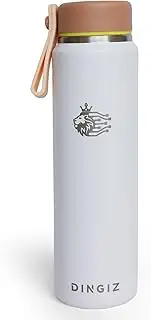 Dingiz 9oz Stainless Steel Pocket Water Bottle – Mini Insulated Thermos Coffee Flask for Kids & Adults, Eco-Friendly, Compact Design for Purses, Office, School, Walking, and Travel