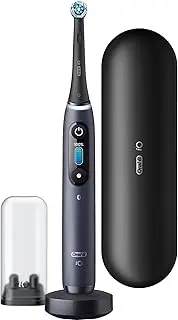 [Oral-B] iO Series 8 Electric Toothbrush, 6 Cleaning Modes for Dental Care, Magnetic Technology, Colour Display & Travel Case, Limited Edition, Black Onyx