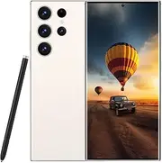[XUANMEIKE] Unlocked Phone C23 Ultra 4G Cell Phone 2023 Android 13 Mobile Phone with Build-in Pen, 8GB+256GB, 6.8" Display, 50MP+13MP Camera 6800 mAh (White)