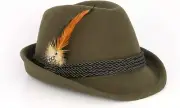 Alpine Fedora Dark Green - Oktoberfest Holiday Hat - Adulto Xl (7