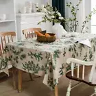 Tablecloth For Table Pine Cotton Linen Print Table Cloth Room Fabric Table Cover