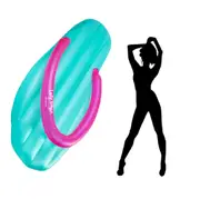 Inflatable TEAL Swim Ring Summer Pool Thong Float Toy Fun Sports Adult Spa Raft Water 165cm