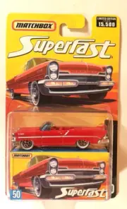 2005 Matchbox Superfast No. 50 Red 1957 Lincoln Premiere