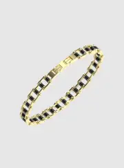 GUESS Gold Silver Bicycle Chain Bracelet