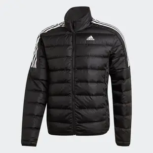 ADIDAS ESS DOWN JACKET 男羽絨外套-GH4589 S 黑