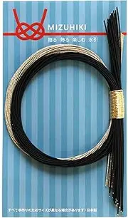piece MIZUHIKI PHC-087-3 Mizuhiki Double Layer Shimmer, Black