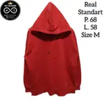 HOODIE REAL STANDARD PLAIN RED SECOND THRIFT