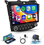 4G+64G for Honda Accord 7th 2003-2007 Wireless CarPlay Car Stereo,10.1 Inch Android Auto IPS 1280 * 720 Touchscreen,Android13 Car Radio with HiFi/Bluetooth 5.0/FM/32EQ DSP/WiFi/GPS+Backup Camera