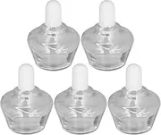 Burning Lamp Bottles, Transparent Body Multifunctional 5PCS 250mL Capacity Reusable Glass Burn Light Bottle for Chemistry Experiment