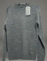 Brave Soul Wool Sweater Pullover CG552506 Charcoal Gray/ Small ￼
