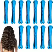 Heatless Hair Curler | 12X Curlers For Long Hair With Rubber Bands | Heatless Styler, Portable Tool For Home And Travel Use