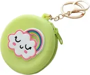 Dog Treat Pouch, Silicone Pocket-Sized Pet Training Bag | Reusable Zipper Design Training Pouch with Keychain, Handy Treat Holder for Walking, Travel, Pet Supplies, Compact and Convenient for On-The-G