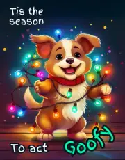 Tis the Season to act Goofy Holiday Winter Sign or Door Hanger
