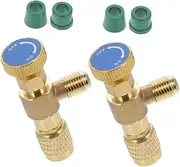ZUNOXAZ 2pcs Safety Valve Charging Valve for Air Conditioning Systems Durable and User Friendly Refrigeration Tool Easy Installation and Versatile Design for Efficient Coolant Flow