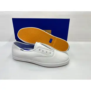 現貨 keds 白鞋 懶人鞋 免綁鞋帶 皮革 軟皮革 小白鞋 護士 白鞋 CHILLAX LEATHER W132993