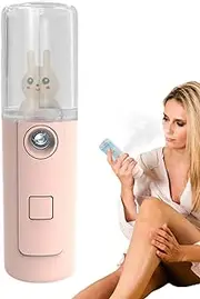 Face Steamer - Facial Mister Hydrating, Handy, Handheld - Eyelash Aftercare Tool - Rechargeable Face Steamer for Lash Salon, Make-Up & Skincare Treatments Shwing