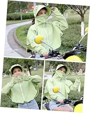 [iplusmile] Women Sun Block Jacket Quick Dry Hooded Cloak Lace Up Shawl with Wide Brim for Sunscreen Cover for Beach and Outdoor Activities