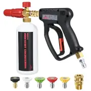 YAMATIC Pressure Washer Gun with Foam Cannon for Car Wash, 5000PSI Power Wash...