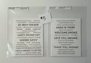 Simon Says Stamp Sentiment Strips #5 - Gnome Gnomie School Smiles - 2 Sets