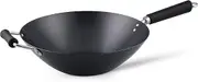 Ken Hom Excellence 35cm Carbon Steel Wok | Lightweight | Superior Eclipse 3-Layer Non-Stick Coating | Phenolic Handle | Ideal for High-Heat Cooking on All Hob Types Including Induction