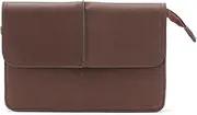 [VKEID] Mens Clutch Bag Men's Handbag Retro Men's Bag Large Capacity Clutch Envelope PU Soft Leather Casual Clip Bag Men Wrist Bag