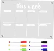 Tofficu Magnetic Fridge Planner Schedule Board Magnetic to-do List for Office Home