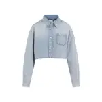 [Givenchy] Givenchy-Ice Blue Lyocell Shirt-Donna 34 FR