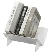 Acrylic Bookshelf, Small Bookshelf Detachable Desktop Bookcase, White