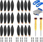 Propellers Blades for DJI Mini 2, Mini 2 SE & Mini SE, 24Pcs Replacement Low-Noise and Quick-Release Props Wings Compatible with DJI Mini 2, Mini 2 SE & Mini SE Accessories [Extra Propeller Holder ]