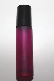 Brand New 1/3 Oz Purple Frosted Roll On Empty Essential Oil Bottle w Ball & Cap