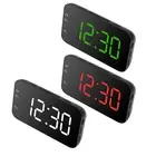 LED Digital Alarm Clock Portable Desk Clock W/Snooze For Bedroom Home HG