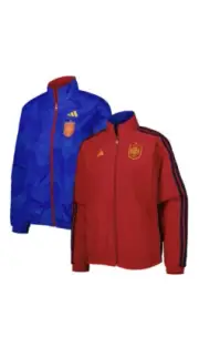 ADIDAS Women's Spain Anthem Soccer Full-Zip Reversible Jacket NWT SIZE: LARGE