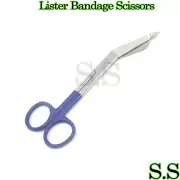 1 Lister Bandage Nurse Scissors 5.5" - Color Handles(Blue)