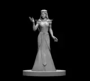 Lich Female V2 NPC Undead Monster Manual 28mm Scale DND D&D Tabletop Mini