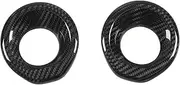 Brilluxa Car Door Speaker Trim Ring, Genuine Carbon Fiber Audio Decoration Replacement for GR Supra J29 DB 2019-2022