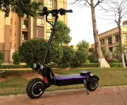 FLJ 7000w/72v Two Wheel 11in. Folding Off Road Electric Scooter FAST