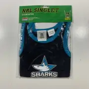 NRL Singlet Infant Baby Cronulla Sharks Size 0-6 Months Brand New