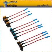 10pcs 12V Car Add-a-Circuit Fuse Adapter w/ Standard Mini TAP Blade Fuse Holder！